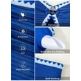 thumbnail image 3 of Eytino Swimsuit Women High Waisted Bikini Set Tummy Control 2 Piece Textured O Ring Bathing Suits Beach Summer Swimwear, 3 of 11