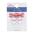 thumbnail image 5 of Way to Celebrate Americana Flag and Bow Earrings, 5 of 5