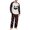 Black, variant on Men's Halloween Pajama Set Long Sleeve Raglan Soft Cotton Loungewear with Print Top & Full Length Pants for Home Night Beige L