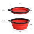 thumbnail image 3 of Deago 2 Pack Collapsible Dog Bowls, Portable Foldable Dogs Cats Travel Water Food Bowls with Carabiner Clip for Walking, Traveling,Hiking, 3 of 7