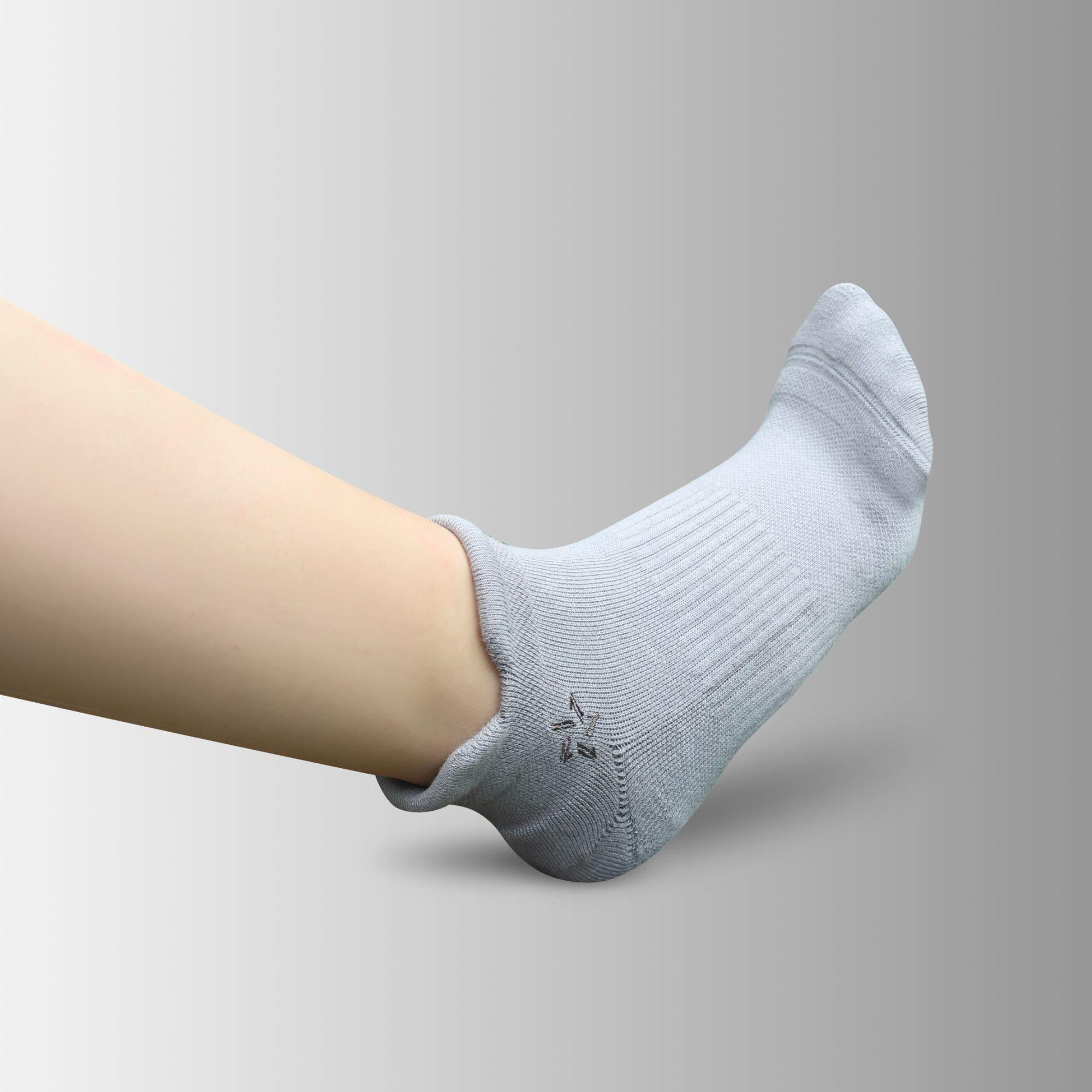 Lone Star Ultra-Thickness Ankle Socks For Men Women Seamless Cotton Comfort Durable Unisex Fashion Trendy Casual Footwear (Grey/Grey)