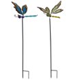 thumbnail image 1 of Adornos Césped Metal La Estaca Jardín 2 Piezas Libélulas Dragón para Macetas, 1 of 9