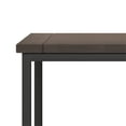 thumbnail image 5 of Allora 22" Square Modern Metal End Table in Walnut Brown/Black, 5 of 6