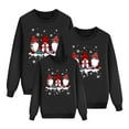 thumbnail image 4 of Adeawade Family Christmas Pajamas Matching Sets Kids Kids Crewneck Sweatshirts Long Sleeve Xmas Pullover Tops For Festival Party Basic Clothes Black Xxl, 4 of 4