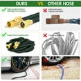 thumbnail image 5 of 150 ft Expandable Garden Hose -  3750D Fabric, 4-Layer Latex Core, Solid Brass Connectors Expanding Water Hose - 10 Spray Nozzles & Convenient Storage Bag Included, 5 of 6