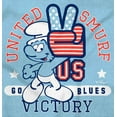 thumbnail image 2 of United Smurf Americana Varsity Men's Graphic T Shirt Tees Brisco Brands S, 2 of 6