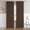 Chocolate Brown, variant on White Patio Window Curtains for Home Decoration, Half Light Blocking Curtain Panels for Sliding Door, 52 x 102 Inches, 2 Panels, Pure White