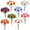 Blue-12PCS, variant on 12 PCS Artificial Flowers Fall Fake Gerbera Daisies Flowers Fake Daisy Faux Flowers Bouquets Silk Flowers Arrangements for Wedding Bridal Bouquet Party Home Table Decor