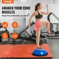 thumbnail image 2 of VEVOR 26" Half Exercise Ball Trainer Yoga Balance Stability Ball Resistance Band, 2 of 9