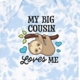thumbnail image 4 of Inktastic My Big Cousin Loves Me with Sloth and Hearts Boys or Girls Baby Bodysuit, 4 of 5