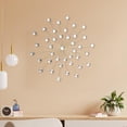 thumbnail image 6 of Wall Decor Bling 3D,Wall Art Hanging Rhinestone Decor,Home Decorative for Living Room, Home, Bedroom,Kitchen, Gold White, Diameter 44.5cm, 6 of 15