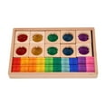 thumbnail image 4 of BELOVING Acrylic Cubes Blocks Set Clear Rainbow Acrylic Gemstone Cubes for Double Shapes, 4 of 10