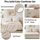 thumbnail image 5 of Juego de edredón CozyLux Queen, color beige, 7 piezas, cama en bolsa, 5 of 9