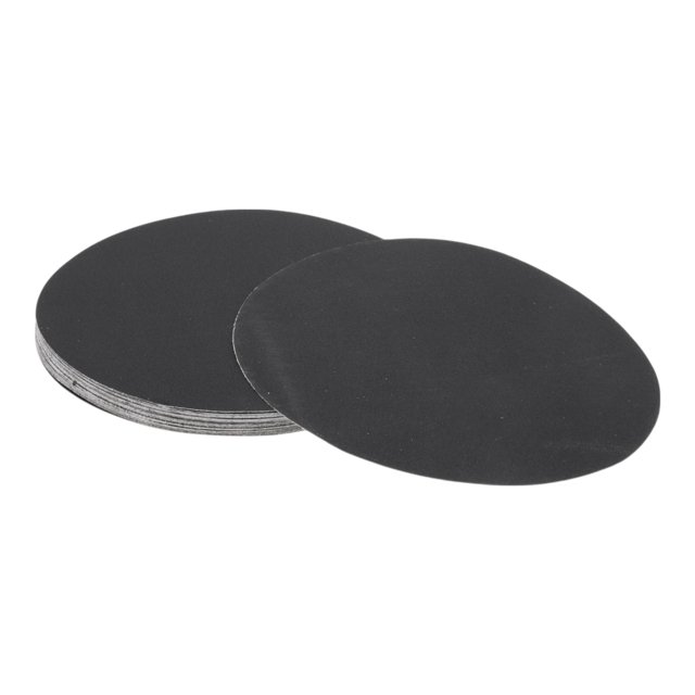 Hojas de lijado de gancho y bucle Unique Bargains 225x225mm negras 180 grano, molienda y pulido eficientes en la fabricación y reparación de automóviles, procesamiento de metales