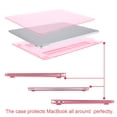 thumbnail image 3 of Mosiso MacBook Air 13 inch Case 2020 Release A2337 M1 A2179 Hard Cover Shell for New Air 13 inch + Keyboard Cover, Crystal Pink, 3 of 4