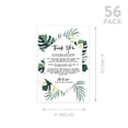 thumbnail image 5 of Koyal Wholesale Tropical Geometric Monstera Palms Wedding Thank You Place Setting Cards for Reception, Family, 56-Pk, 5 of 5