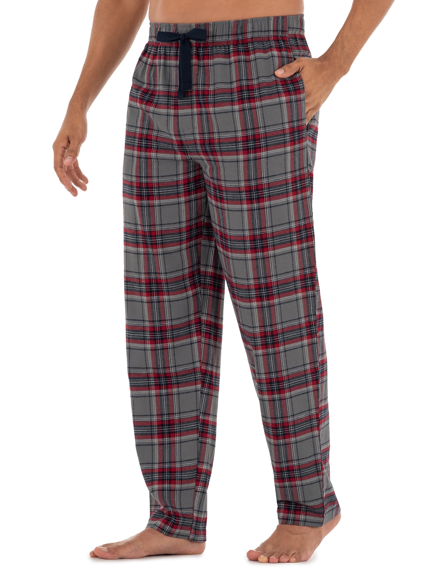 George Men's Plaid Woven Flannel Sleep Pants