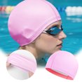 thumbnail image 3 of Silicone Swim Cap for Adult Long Hair Comfortable Water Sports Pool Training Hat, 3 of 3