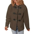 thumbnail image 6 of UYISJ Womens Long Sleeve Jackets Fashion Faux Shearling Oversized Color Block Button Jacket Coats Thick Loose Fit Outerwear Coffee XXL, 6 of 8