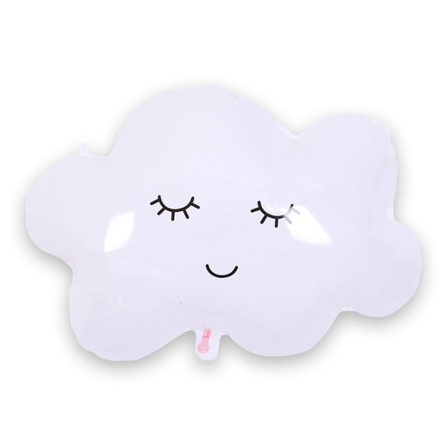 Nubes de arcoíris, nubes blancas, puente de arcoíris, globo de papel de aluminio, dibujos animados, nubes lindas, meteorito, bola de decoración para fiesta