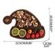 thumbnail image 3 of Christmas Cutlery Tray Cute Household Wooden Christmas Tree Fruit Plates, 3 of 9