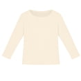 thumbnail image 2 of EliteGoogv Girls T Shirts Crew Neck Long Sleeve Graphic Tees For Girls Breathable Holiday T Shirts Vacation Fall Summer Tee Tops Beige 13-14 Years, 2 of 4