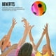 thumbnail image 4 of 4 Pieces PVC Balls for Kids. Rainbow Inflatable Soccer Balls. Soft Balls for Kids. Game Balls., 4 of 4