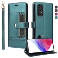 thumbnail image 1 of FOXDOCK Funda tipo Cartera para Samsung Galaxy A32 5G – Cubierta de Cuero PU con Múltiples Ranuras, Bolsillo para Efectivo y Correa de Muñeca, 1 of 6