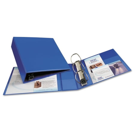 Avery(R) Heavy-Duty Binder, 3" One Touch Rings, 670-Sheet Capacity, DuraHinge(TM), Blue, 79883