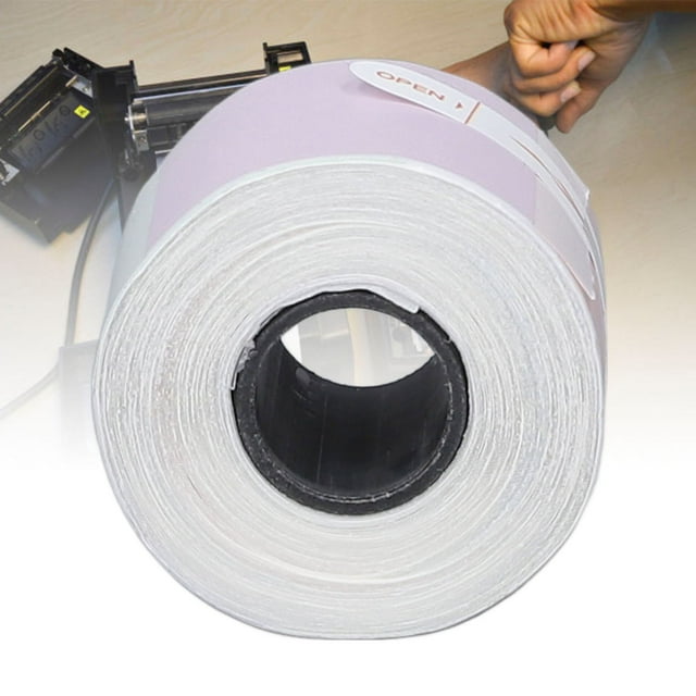 Round Thermal Sticker Label, Portable Self Adhesive Small Business Thermal Sticker, Direct Thermal Printing, 30x30mm Labels, for Address, Barcode, Jar, Storage Bin Labels