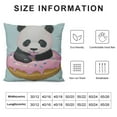 thumbnail image 5 of ONETECH Cute Donuts and Panda Square Pillow Covers Soft  Throw Pillows Case Cushion Cover for Sofa Decor, 5 of 5