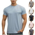 thumbnail image 1 of Fanxing Mens T Shirts Clearance White Slim Fit T-Shirts L, 1 of 5