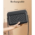 thumbnail image 2 of iDiskk MFi Certified 2-in-1 Security Lockable Crossbody Bag with Fingerprints Lock for Women, Shoulder Bag Anti-Theft with Fingerprint & Password Unlocking Built-in 8000mAh 1-Pack Black, 2 of 11