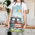 thumbnail image 3 of Happy Easter Doberman Pinscher American Flag Truck Bunny Ears Apron Doberman Dog Lover Gifts for Cooking Grilling Baking Painting Gardening - 03001, 3 of 5