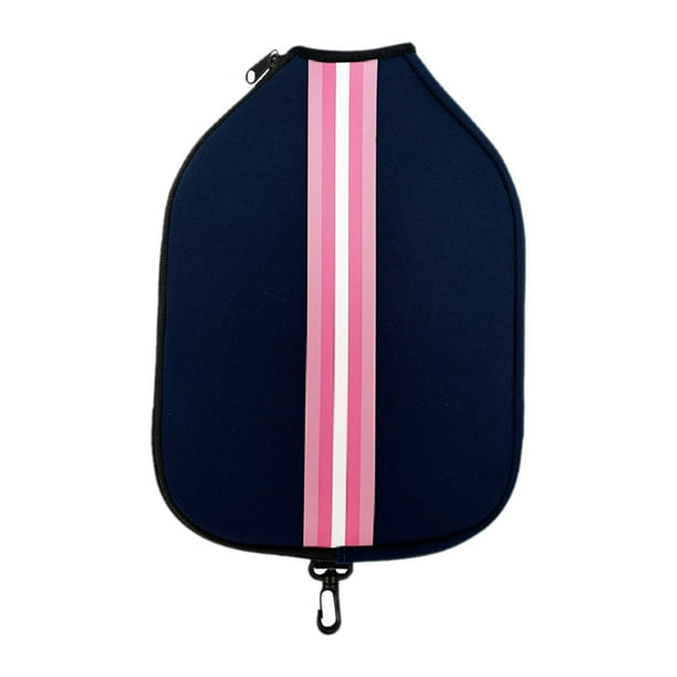 Funda para pala de pickleball, accesorios para adultos, con cremallera, para raqueta de pickleball Rosa azul