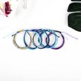 thumbnail image 3 of pitrice Braided Bracelet Adjustable Chic Multicolor Aesthetic Jewelry Drawstring Handcrafted Hand Rope Women Accessories for Teen Girls Red+Blue, 3 of 7