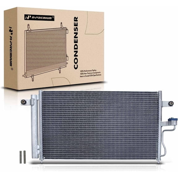 A-Premium Air Conditioning A/C Condenser Compatible with Hyundai Accent 2000-2005 1.5L 1.6L Auto Trans, Replace# 9760625500