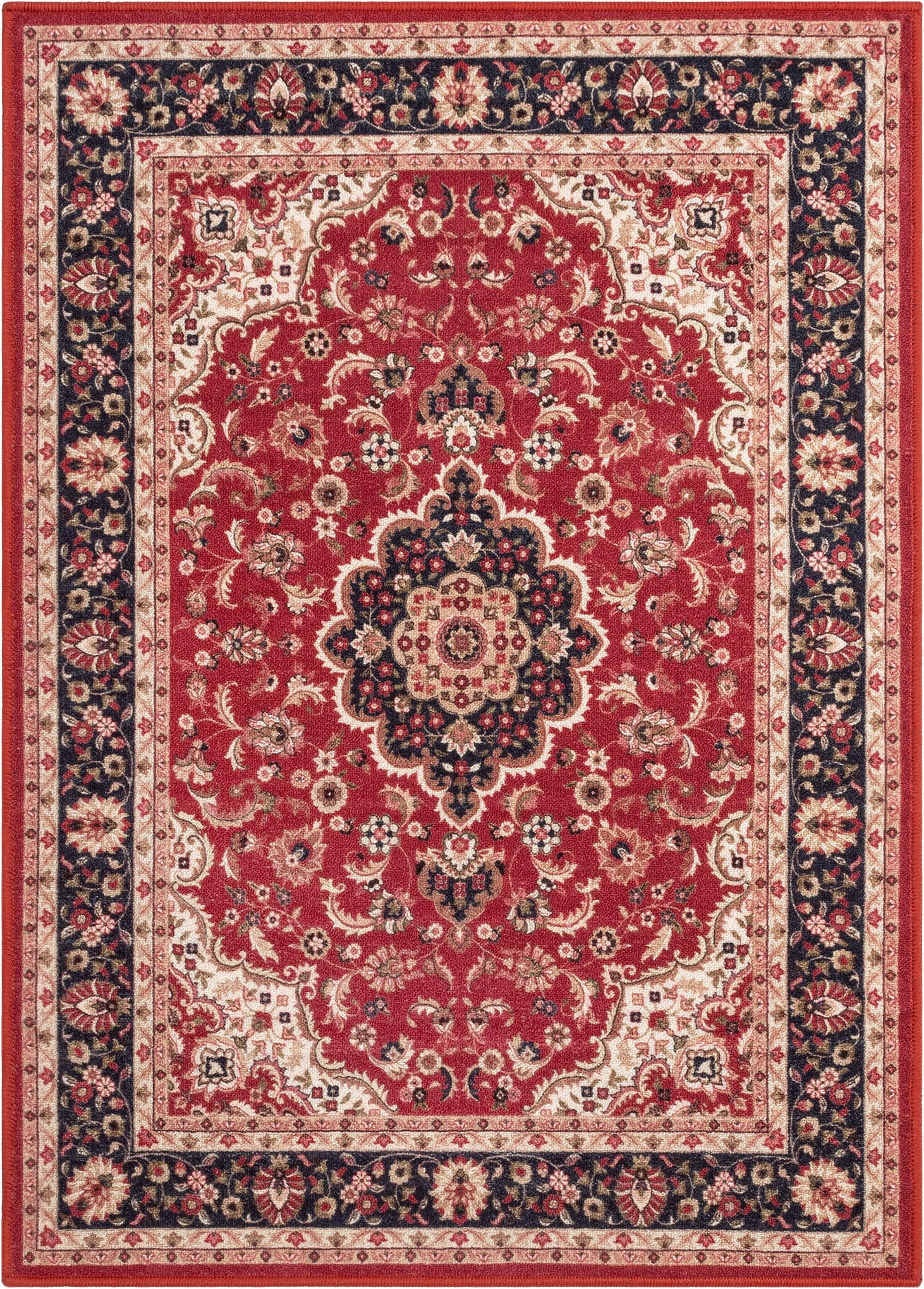 Well Woven Kings Court Gene Traditional Medallion Persian Red 3'3" x 4'7" Area Rug