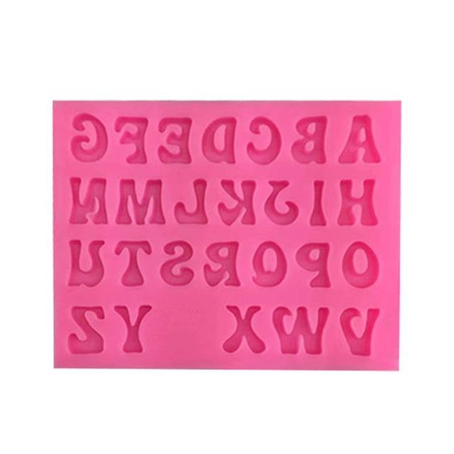Inteprter Moldes para mousse Suministros para fiestas Accesorios de cocina Número de molde en relieve Fundición de dulces Die Celebration Postre Capital Cocina y Comedor Capital/Rosa Inteprter HA062186-01B