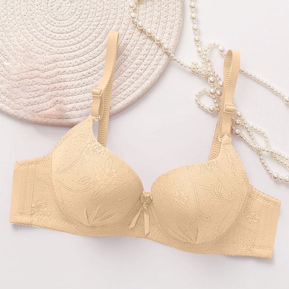 Censtreet Push Up Low Back Bra, Seamless Support Bras for Women,Solid Color Sexy Bra, Comfort Foam Lightly Lined Underwear