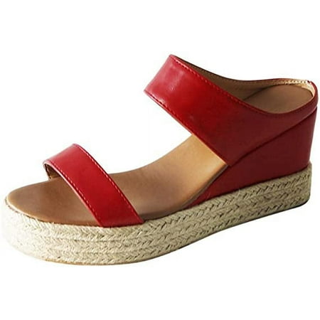 

Women s Ankle Strap Wedge Sandal Open Toe Strappy Sandals Espadrille Platform Shoes
