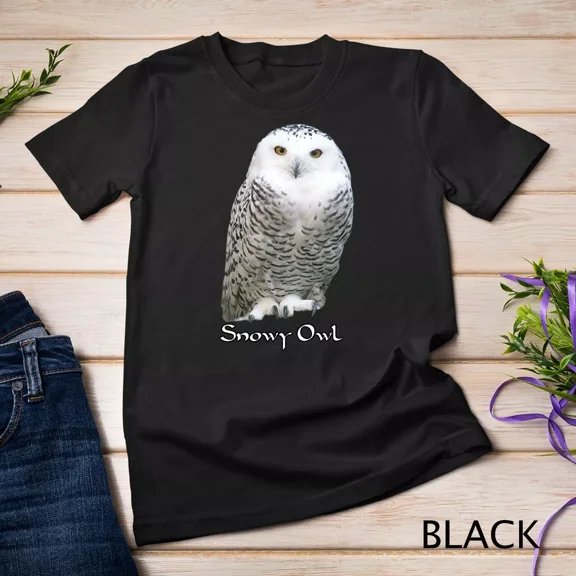Snowy Owl Bird Lover Winter Nature Graphic Tee Unisex T-shirt up to 5XL