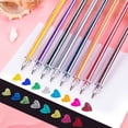 thumbnail image 4 of Glitter Gel Pens Set, Ink Glitter Gel Pen 8 Colored Gel Pens for Adult Coloring Books Craft Doodlin, Art and Fine lines, 4 of 9