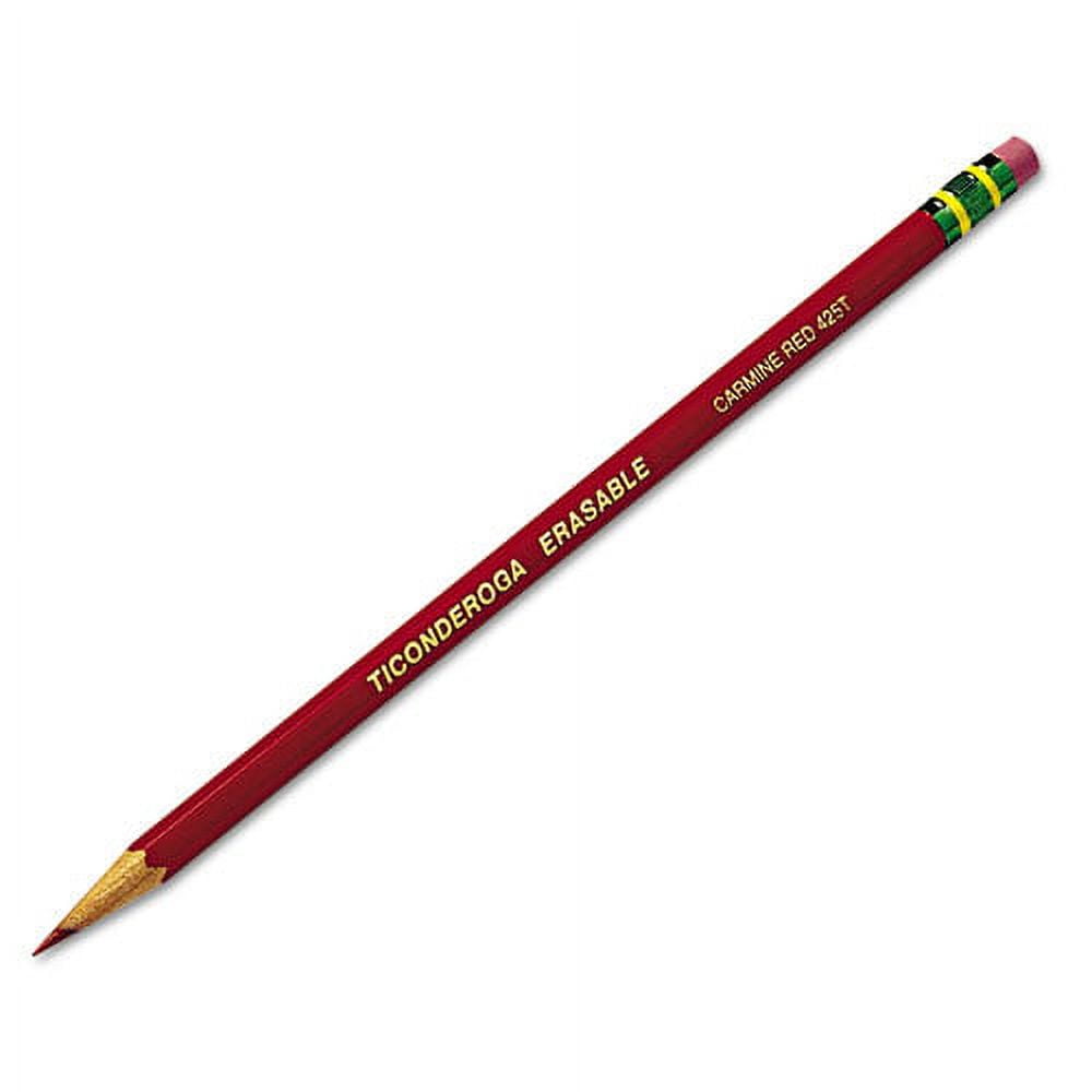 Erasable Colored Pencils, 2.6 Mm, 2b (#1), Carmine Red Lead, Carmine Red Barrel, Dozen | Bundle of 2 Dozen