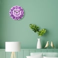 thumbnail image 4 of erolrail Rustic Wall Clock,Silent Non Ticking Wall Clocks for Living Room,Bedroom,Kitchen 12IN Mandala Galaxy Multicolor, 4 of 5
