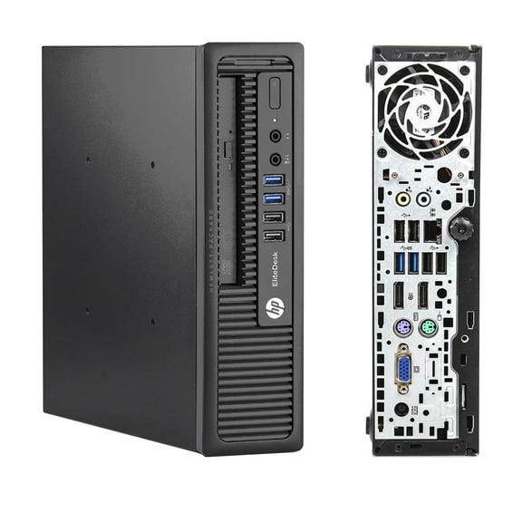 Restored HP EliteDesk 800 G1 USDT Intel Quad Core i5-4570s 16GB RAM 500GB HDD Wi-Fi Windows 10 Desktop Computer (Refurbished)