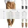 thumbnail image 3 of RYDCOT Men's Pleated Baggy Dress Pants High Waisted Straight Leg Pants Casual Work Trousers with Pockets Slacks for Men White, 3 of 9