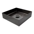 thumbnail image 4 of Ovalin Lavabo Rubinett Cuadrado Acero Inoxidable 304 Color Negro, 4 of 7
