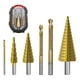 thumbnail image 2 of Broca escalonada de 6 piezas, perforadora en espiral, brocas cónicas HSS para tableros de PVC, tableros aislantes, amantes del bricolaje, electricista Empaquetado en caja, 2 of 8