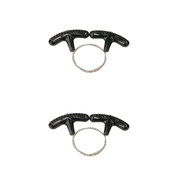 Eigraketly Motosierra de cuerda, accesorio de supervivencia multicolor, herramienta de corte, rebanador de Metal ligero, mano de obra, motosierras de negro 2piezas Eigraketly CBP024509